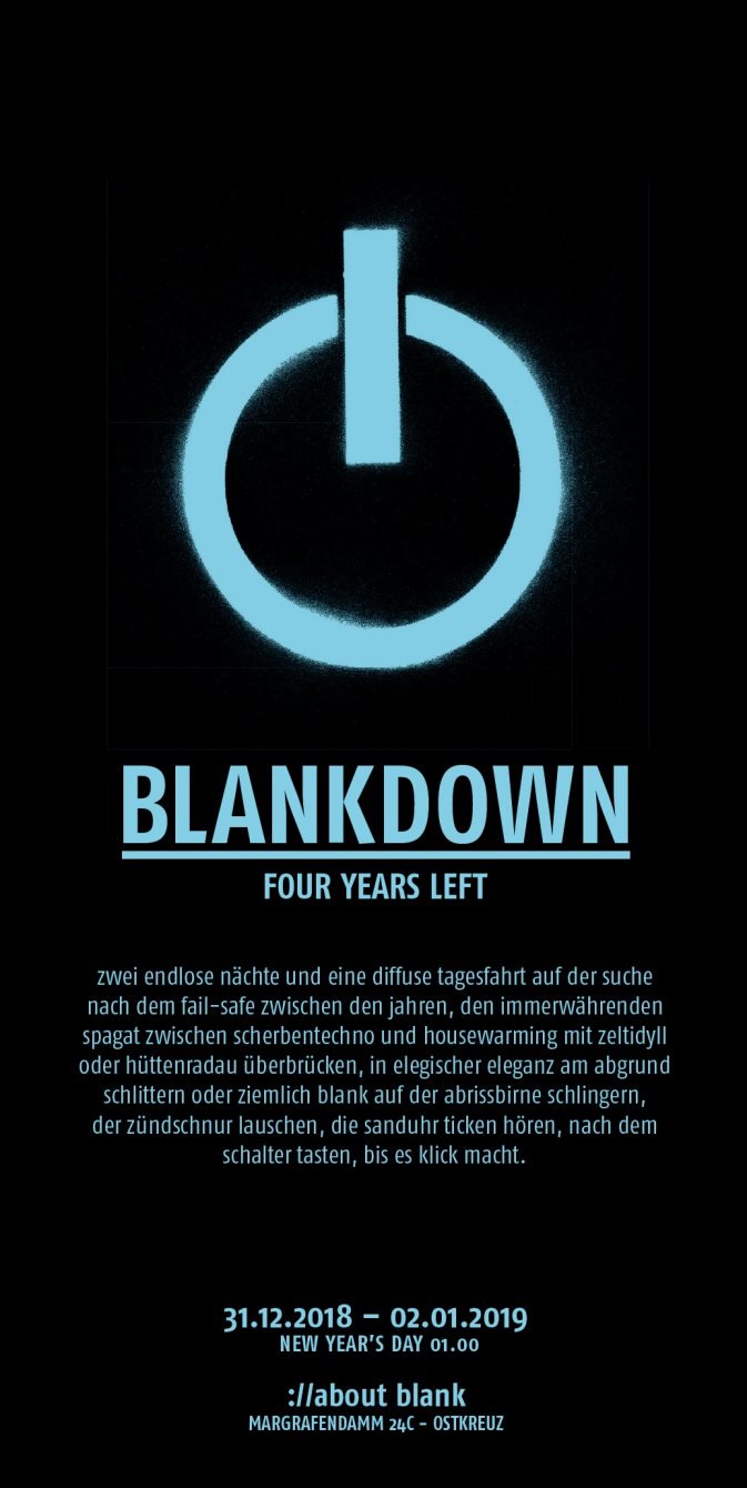 Blankdown - NYE @ ://about blank - Berlin - Germany